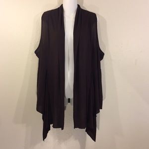 Sleeveless shrug vest, size 20W